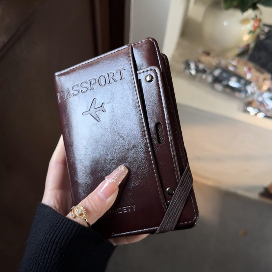 Travel Accessories In Bulk - Passport Holder and Wallet in One,