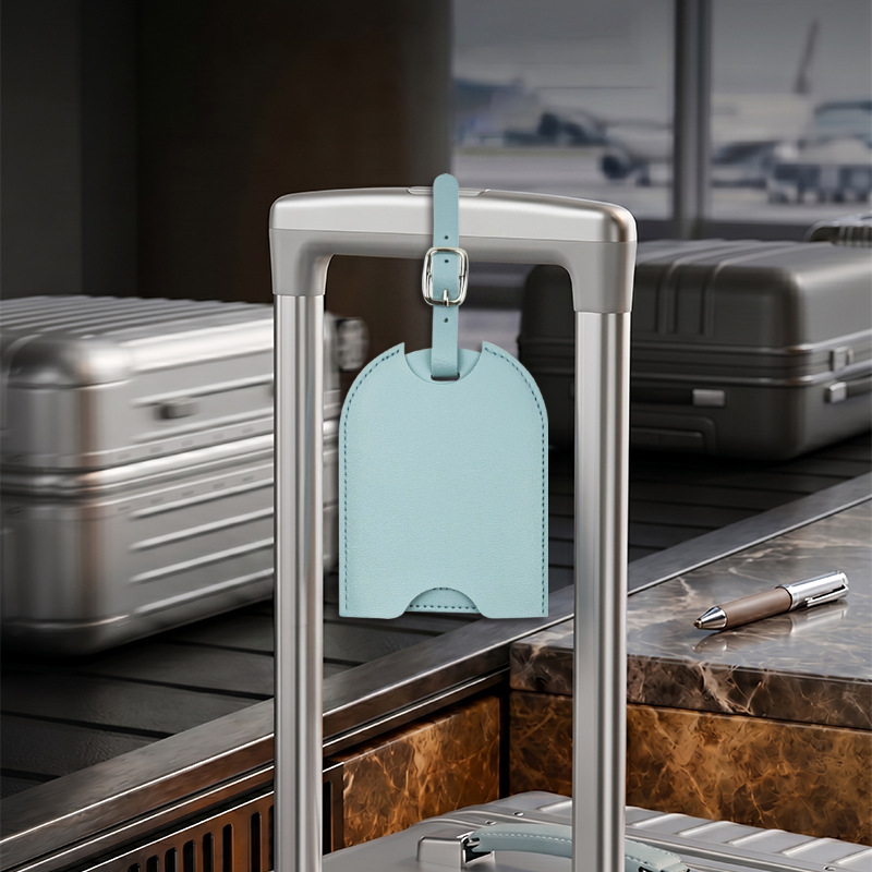 Luggage Tag Leather - Men Women PU Leather Cute Luggage