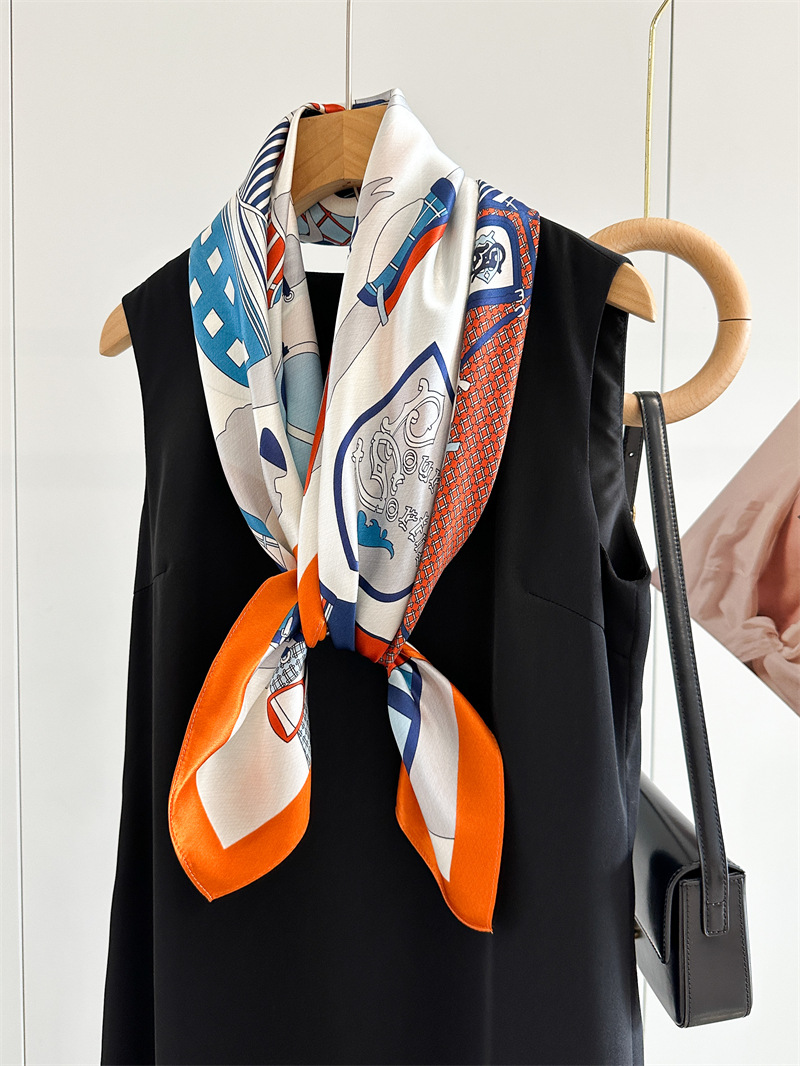 Soft Silk Scarf Women Square B - Travel Accessories To Gift ulasan dan harga