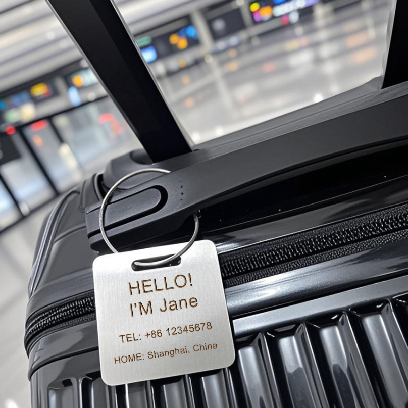 Custom Name Luggage Tag Laser  - Travel Accessories Deals ulasan dan harga