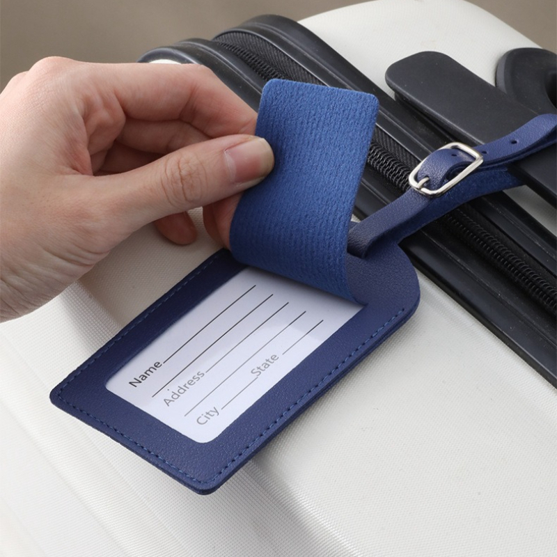 Women Men Luggage Tags PU Leat - Luggage Tag Leather ulasan dan harga