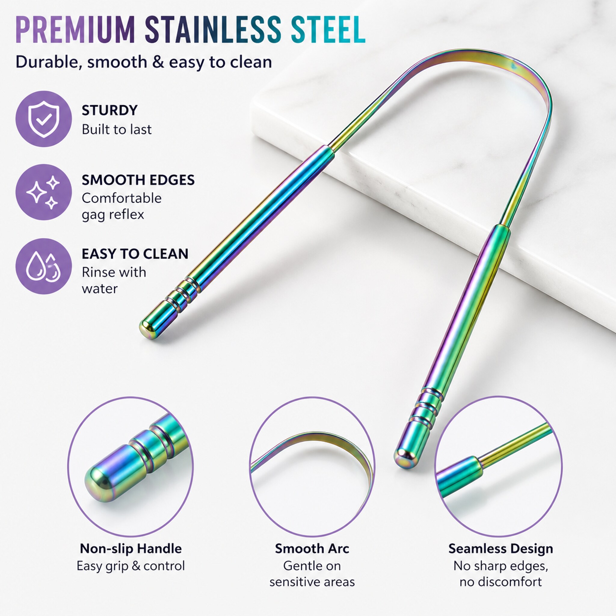 Metal Tongue Cleaner Stainless - Travel Accessories Needed ulasan dan harga