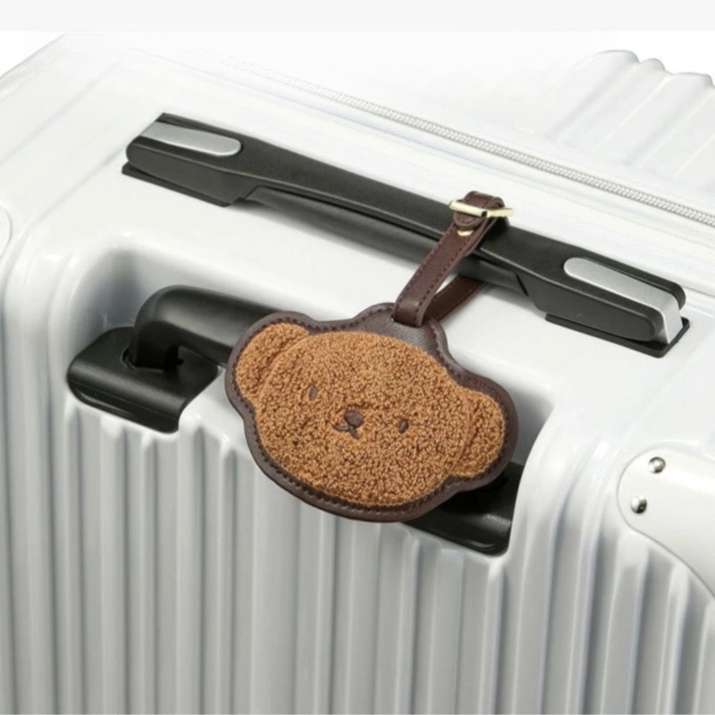 Hot Cartoon Miffy Series Leath - Luggage Tag Leather ulasan dan harga