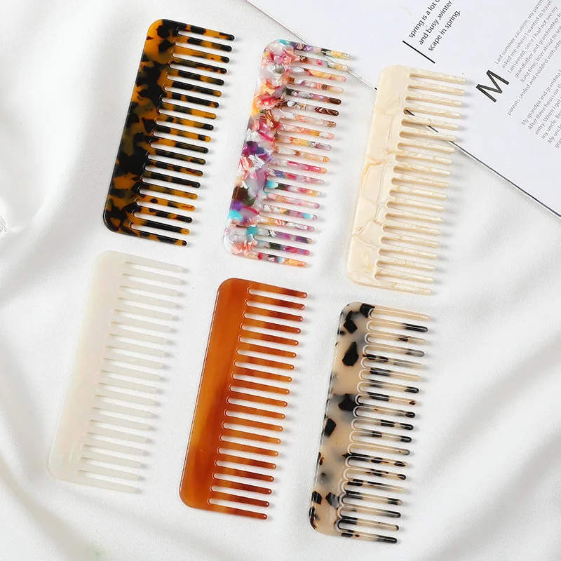 Wide Teeth Acetate Hair Combs  - Travel Accessories Needed ulasan dan harga