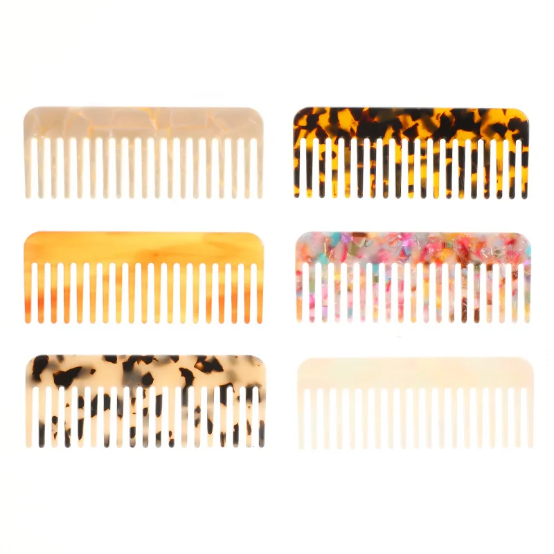 Wide Teeth Acetate Hair Combs  - Travel Accessories Needed ulasan dan harga