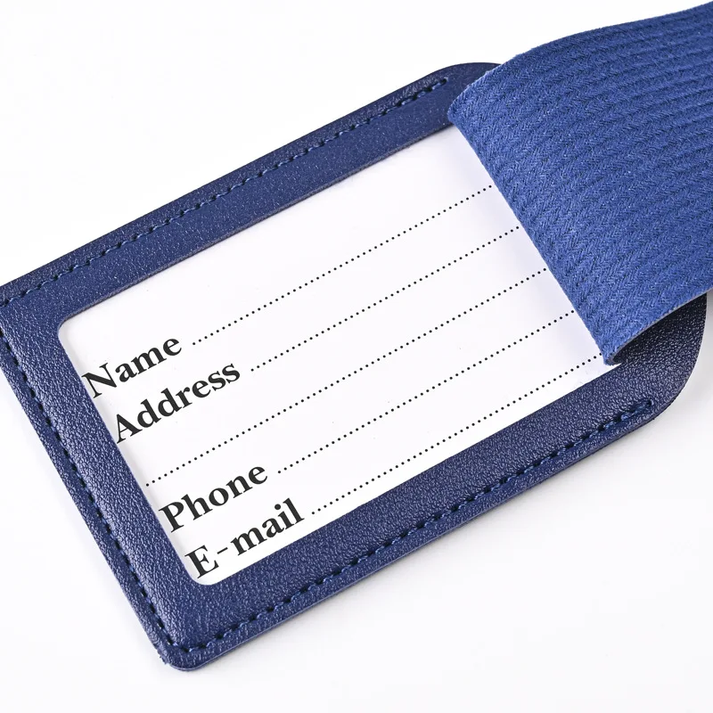 1pc Thicken PU Hot Stamping Ai - Luggage Tag Leather ulasan dan harga