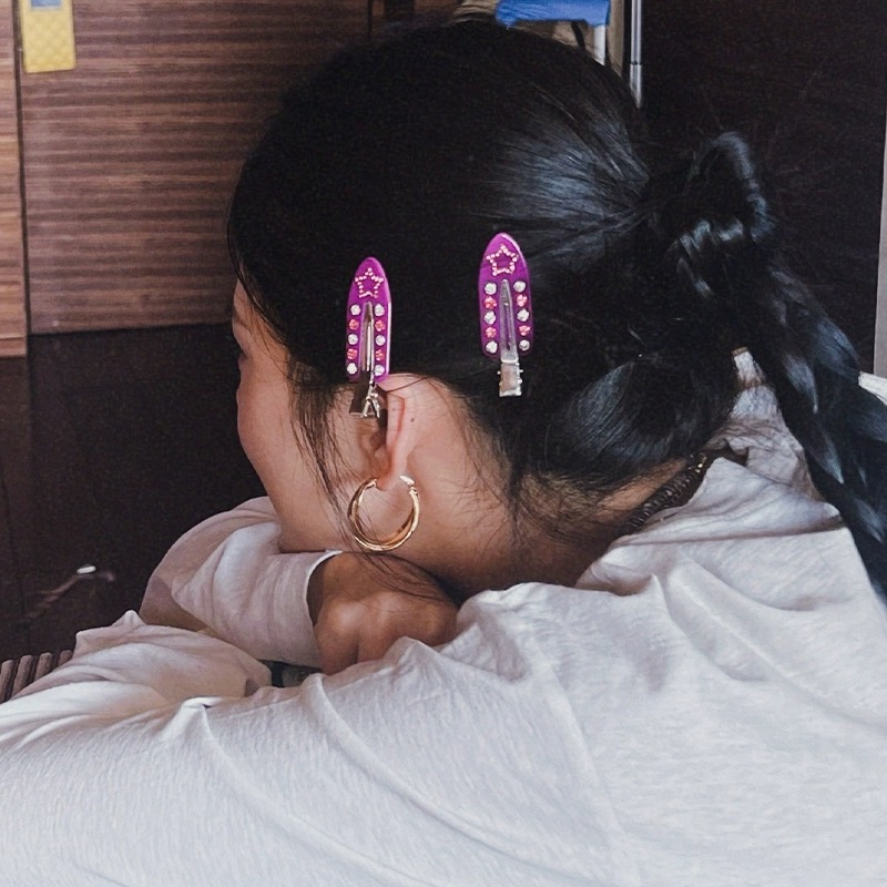 Love Heart Rhinestone Bangs Cl - Travel Accessories To Gift ulasan dan harga