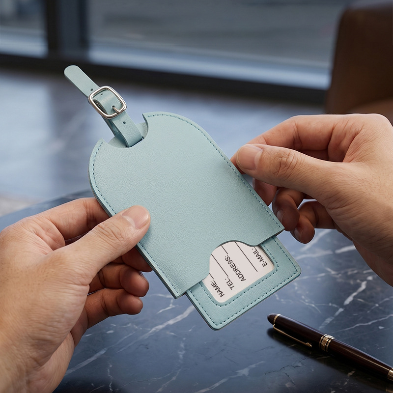 Men Women PU Leather Cute Lugg - Luggage Tag Leather ulasan dan harga