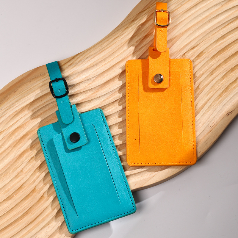 PU Leather Luggage Tag Suitcas - Luggage Tag Leather ulasan dan harga