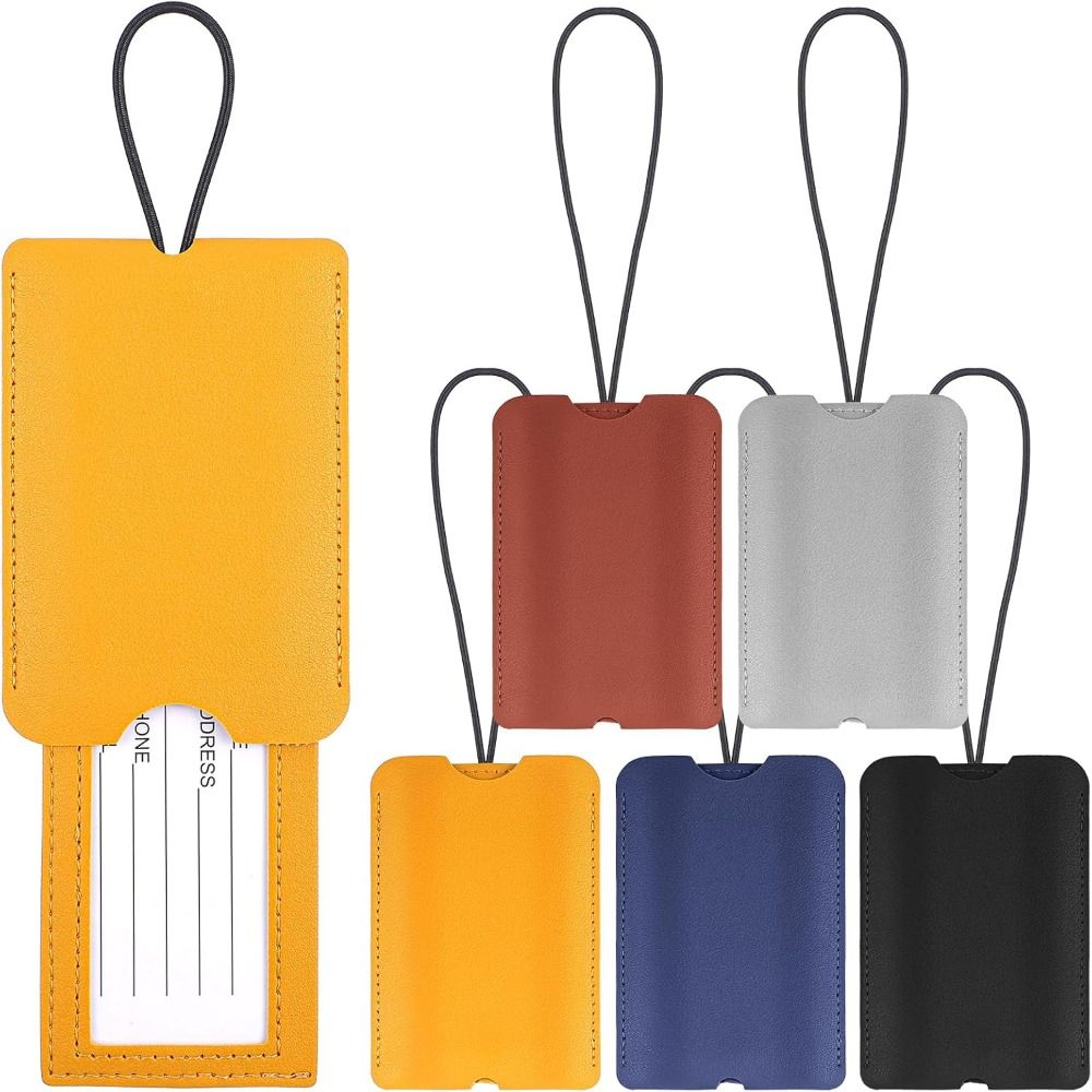 PU Leather Pull out Luggage Ta - Luggage Tag Leather ulasan dan harga