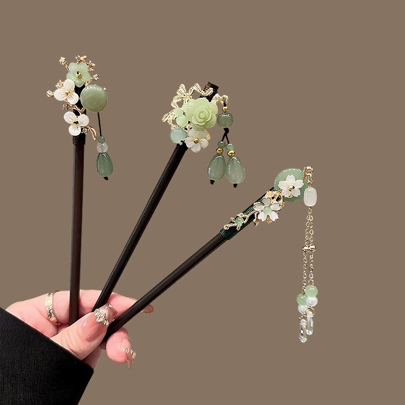 Antique Wooden Hairpin Women's - Travel Accessories Deals ulasan dan harga