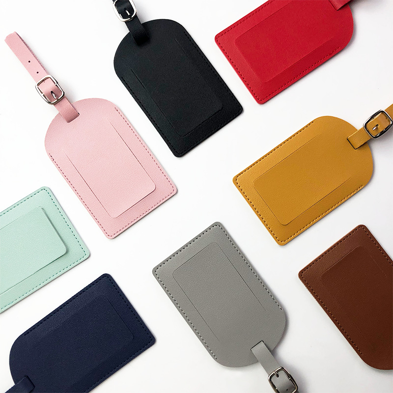 1PC Women Men Flight Holiday T - Luggage Tag Leather ulasan dan harga