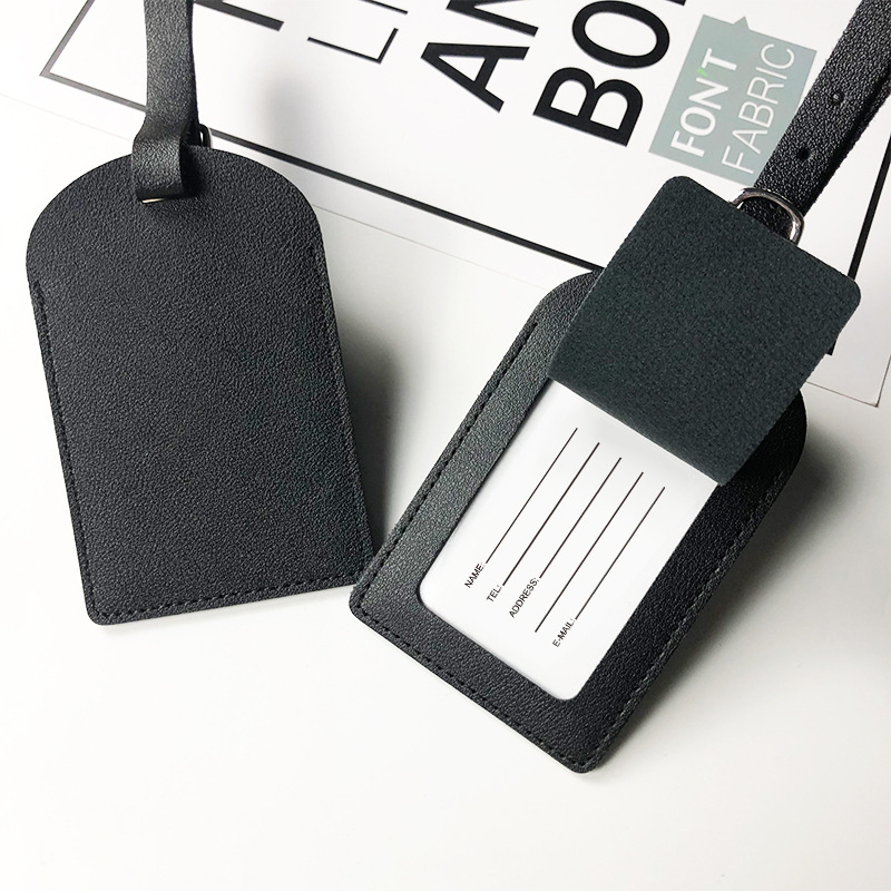 1PC Women Men Flight Holiday T - Luggage Tag Leather ulasan dan harga