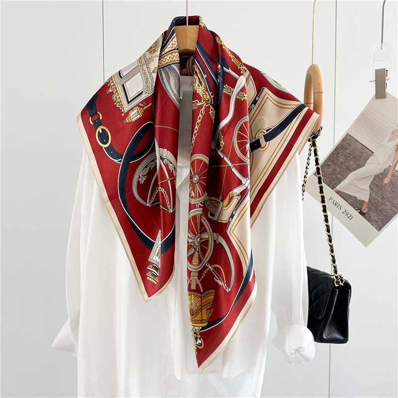 12MM Soft Silk Scarf Women 90C - Travel Accessories To Gift ulasan dan harga