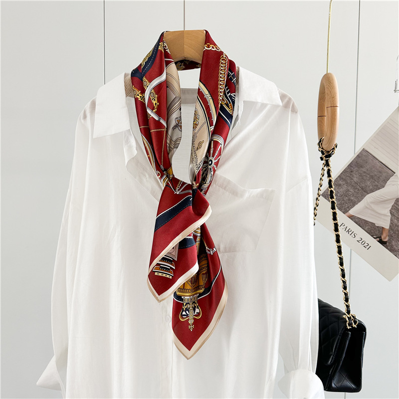 12MM Soft Silk Scarf Women 90C - Travel Accessories To Gift ulasan dan harga