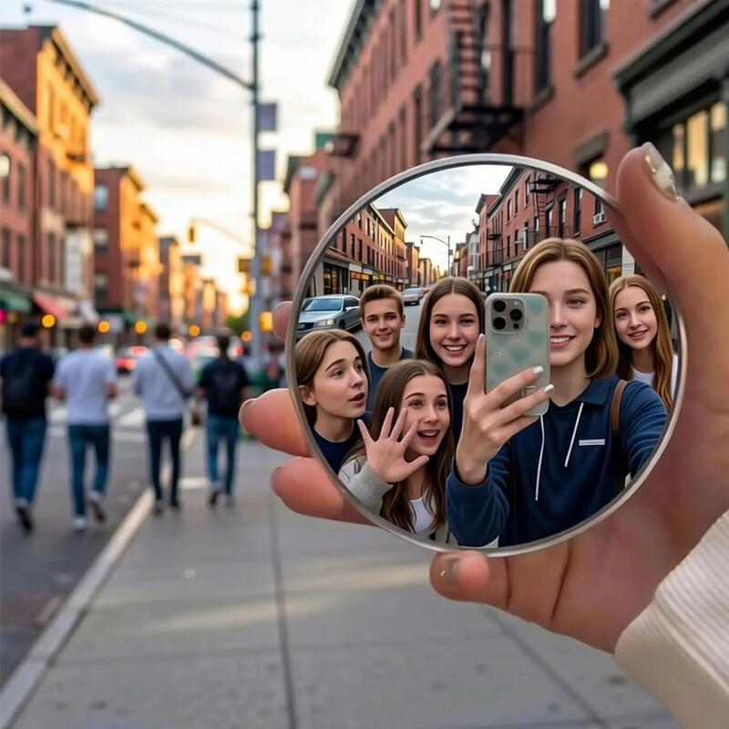 Handheld Selfie Mirror Portabl - Travel Accessories Deals ulasan dan harga