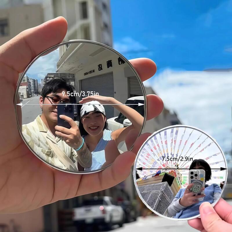 Handheld Selfie Mirror Portabl - Travel Accessories Deals ulasan dan harga