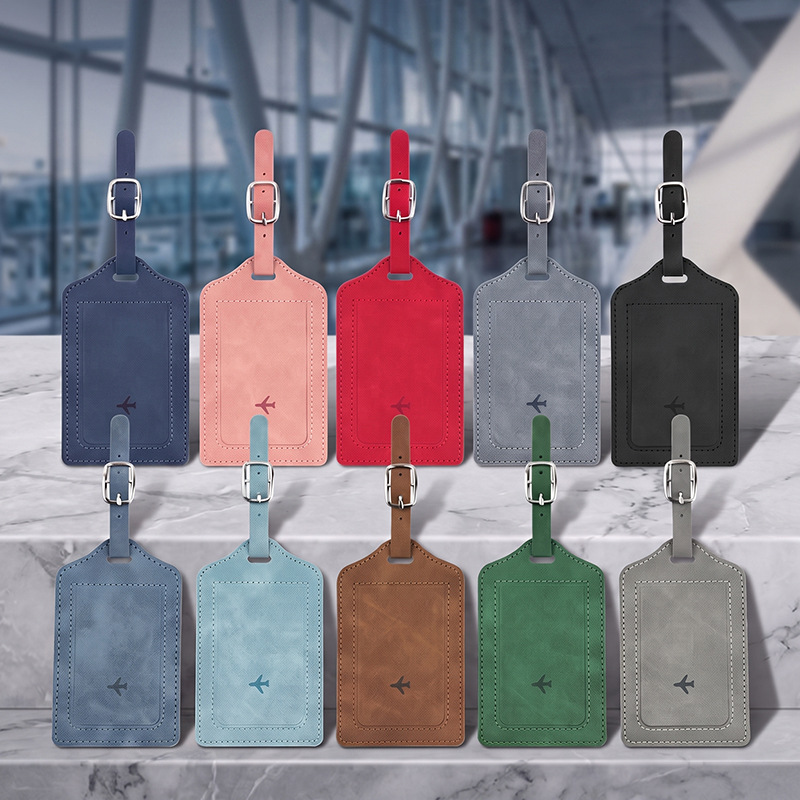 1PC PU Leather Luggage Tag Wom - Luggage Tag Leather ulasan dan harga