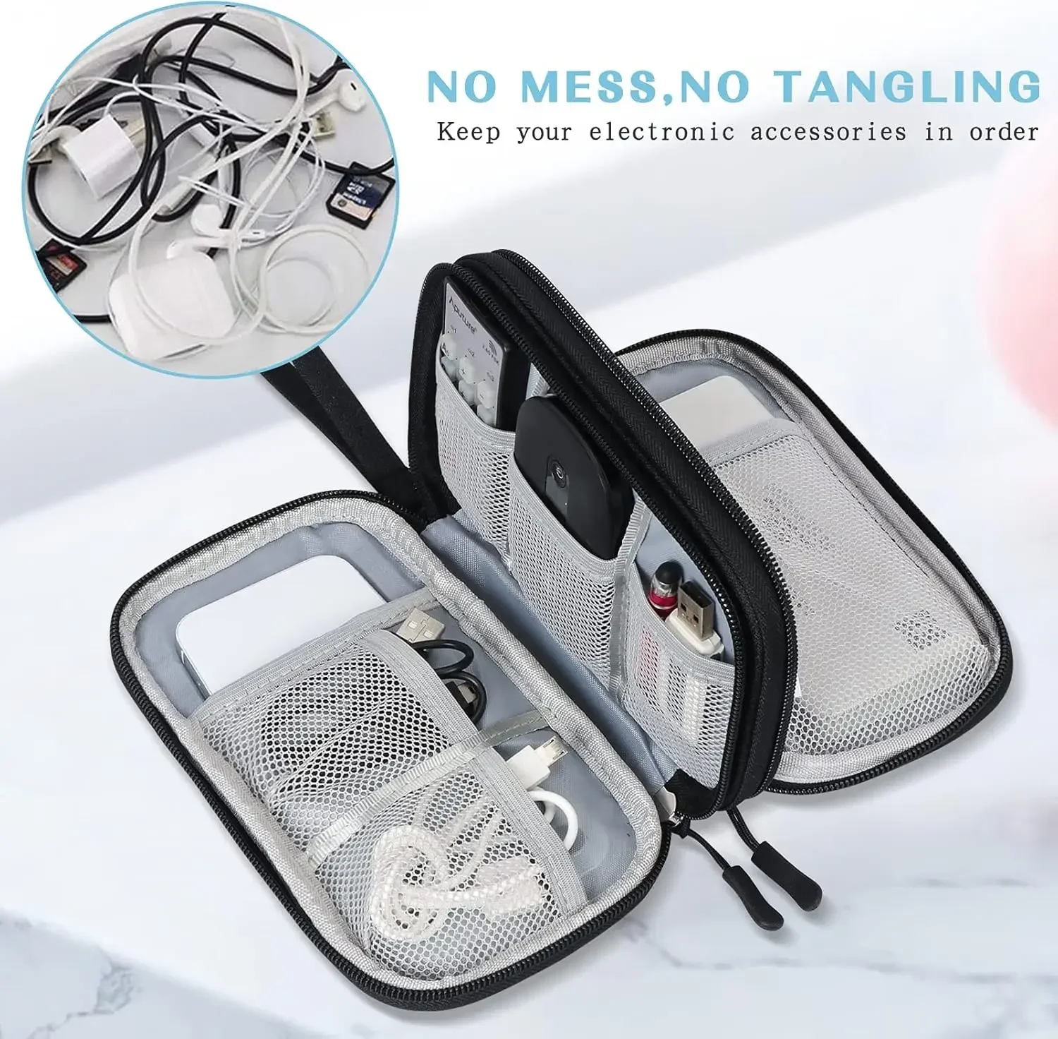 Travel Cable Bag Portable Digi - Travel Accessories Deals ulasan dan harga
