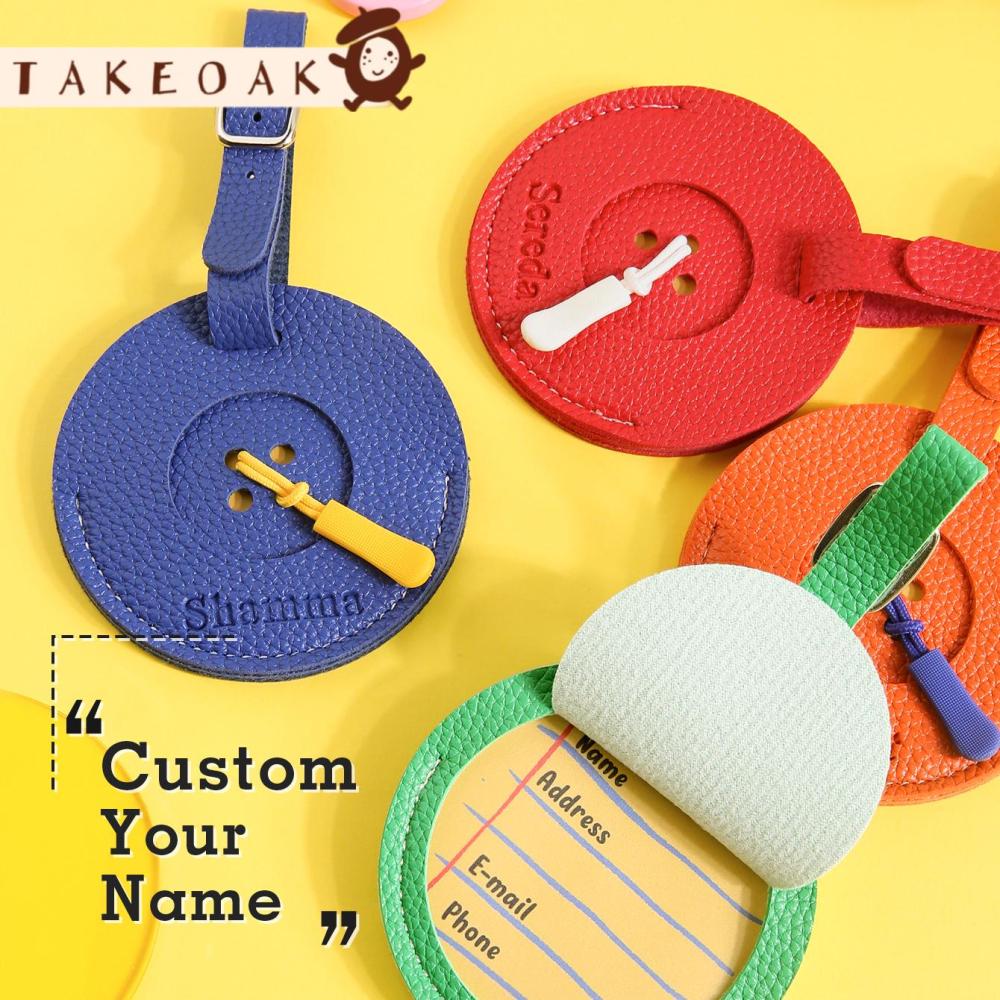 Personalized Embossed Name Lug - Luggage Tag Leather ulasan dan harga