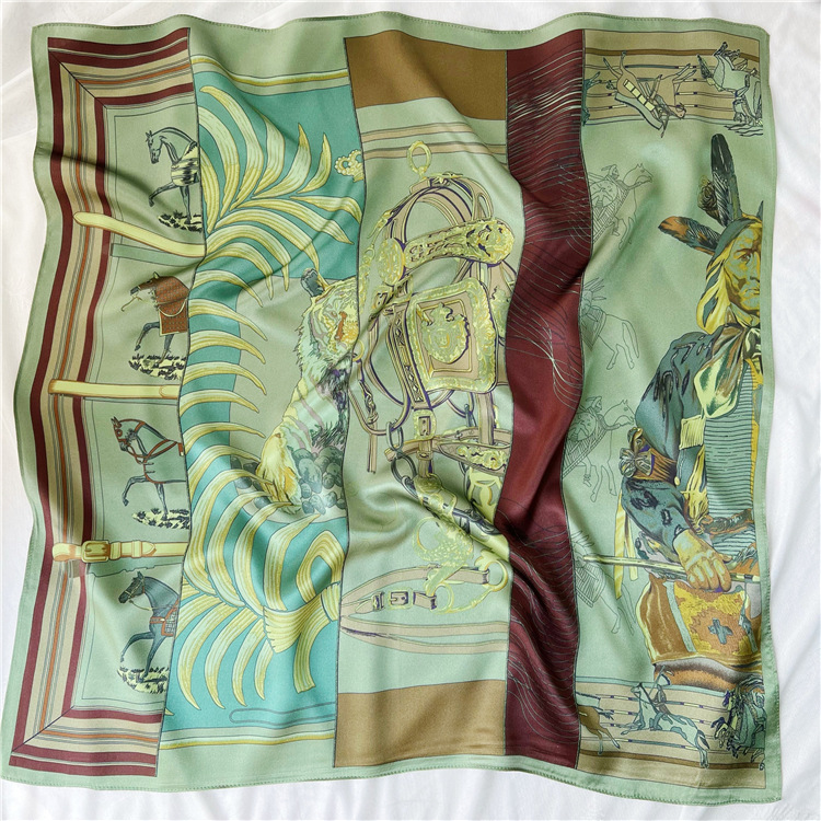65CM Green Silk Scarf Luxury D - Travel Accessories To Gift ulasan dan harga