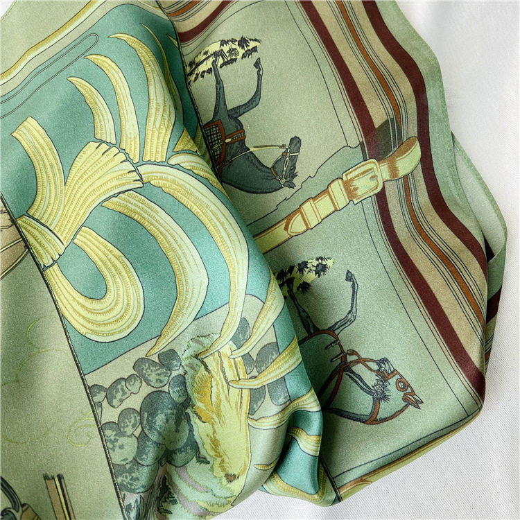 65CM Green Silk Scarf Luxury D - Travel Accessories To Gift ulasan dan harga
