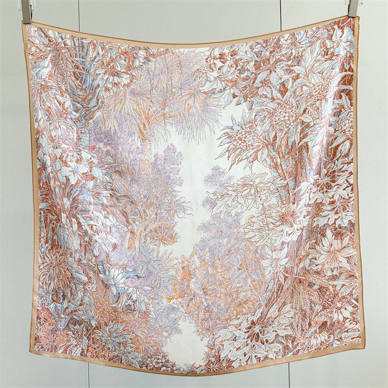 Soft Silk Scarf Women Square B - Travel Accessories To Gift ulasan dan harga