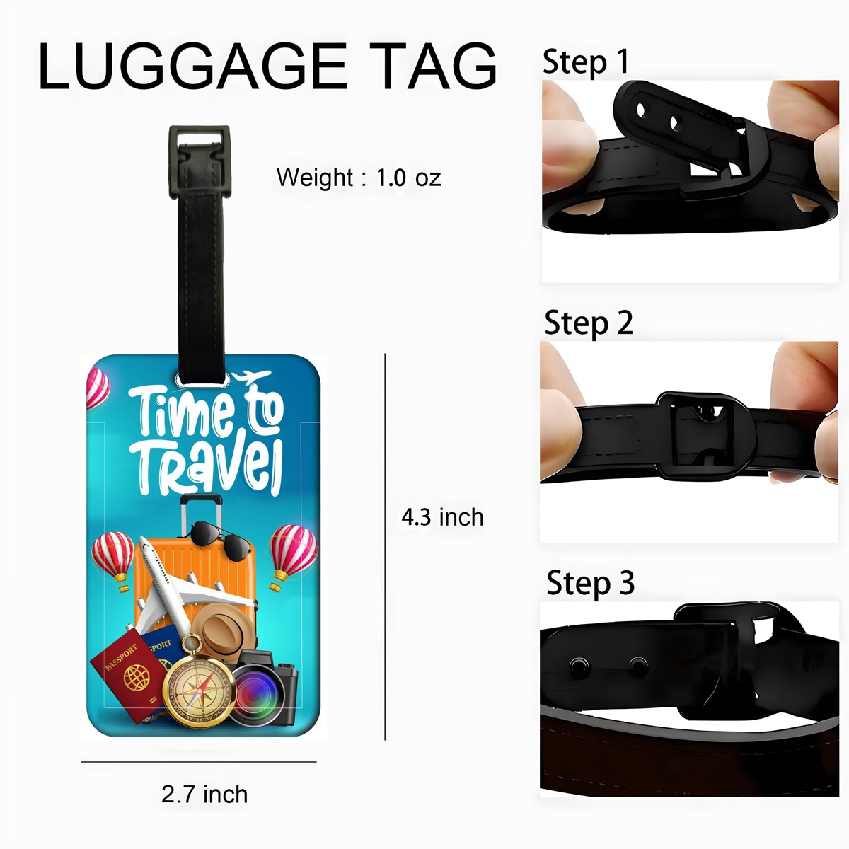 Travel Style Luggage Tag Men W - Luggage Tag Leather ulasan dan harga