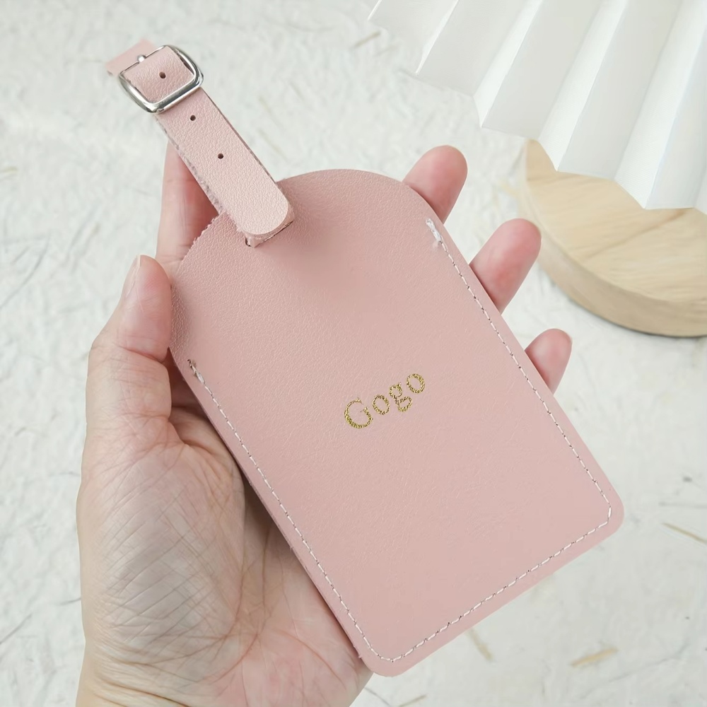 Customized Personalized Name S - Luggage Tag Leather ulasan dan harga