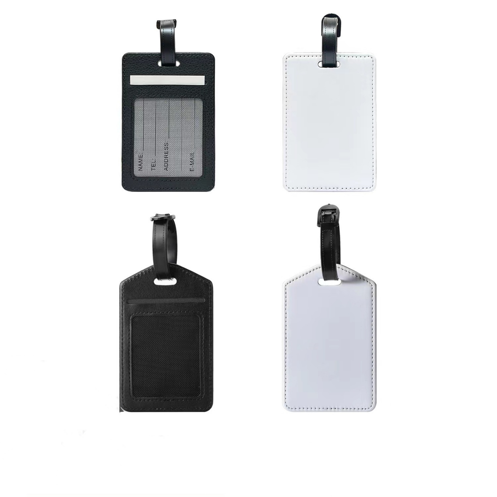 PU Leather Sublimation Blank T - Luggage Tag Leather ulasan dan harga
