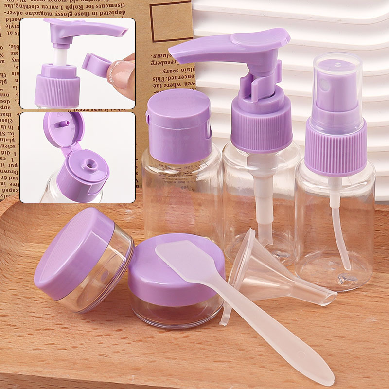 7pcs Travel Mini Makeup Cosmet - Travel Accessories Needed ulasan dan harga