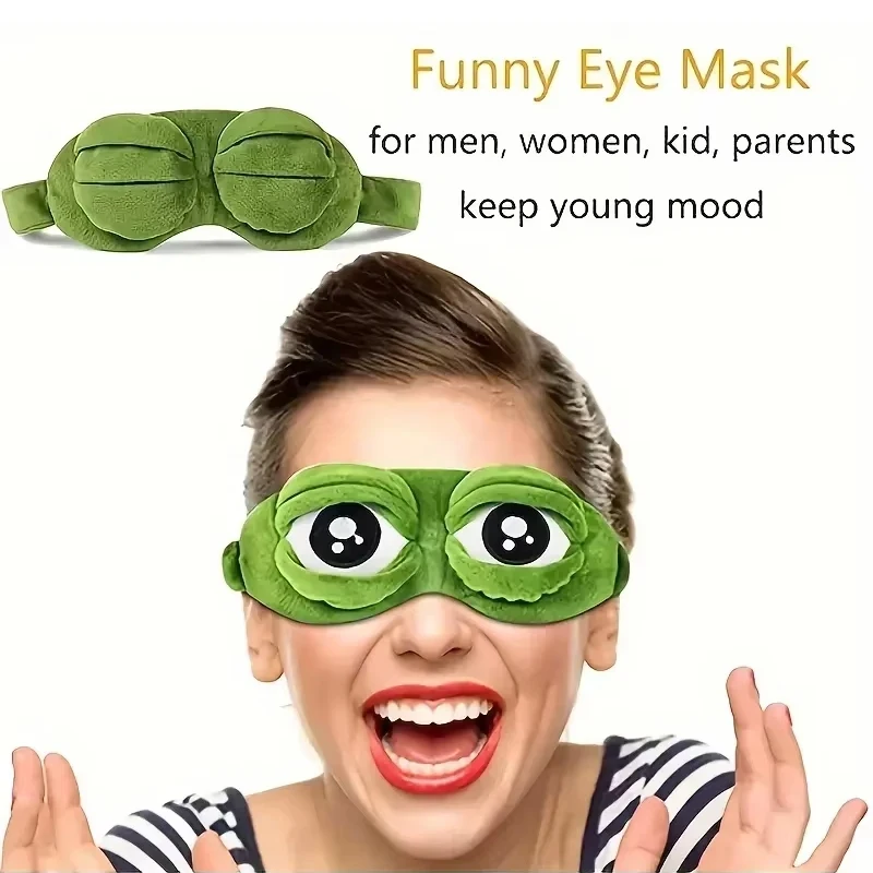 Frog Shaped Eye Mask Party Gam - Travel Accessories Deals ulasan dan harga
