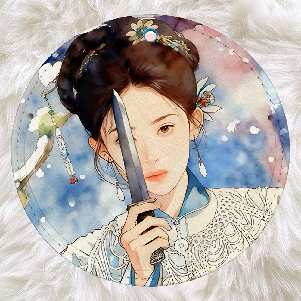 Yu Ming Cha Gu Illustration TV - Luggage Tag Leather ulasan dan harga